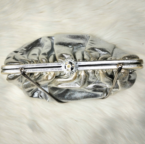 Vintage Faye Mell Design Silver Evening Bag - Picture 2 of 10